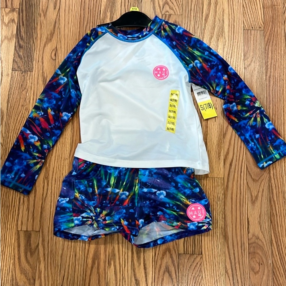 Girls Maui and sons 50 UPF 2 pcs swim set - girls